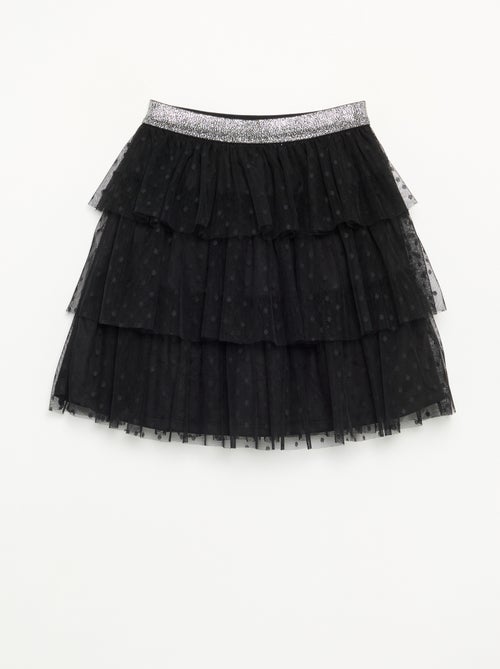 Saia de tule com folhos 'Halloween' - Kiabi