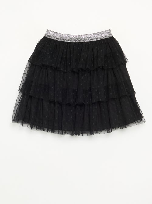 Saia de tule com folhos 'Halloween' - Kiabi
