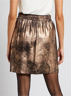 Saia em camurça sintética brilhante - Kiabi