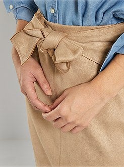 Saia em camurça sintética - Kiabi