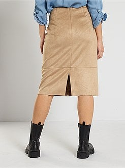 Saia em camurça sintética - Kiabi