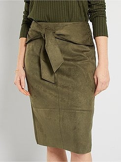 Saia em camurça sintética - Kiabi