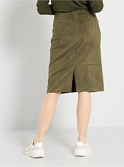 Saia em camurça sintética - Kiabi