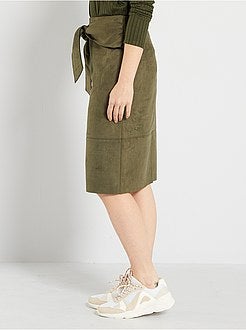 Saia em camurça sintética - Kiabi