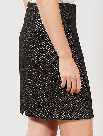 Saia em jacquard brilhante - Kiabi