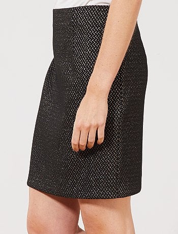 Saia em jacquard brilhante - Kiabi