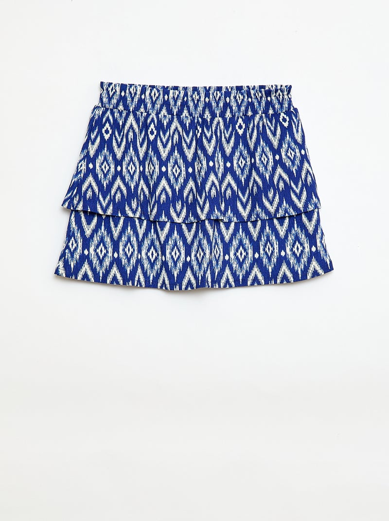 Saia em malha stretch Azul - Kiabi