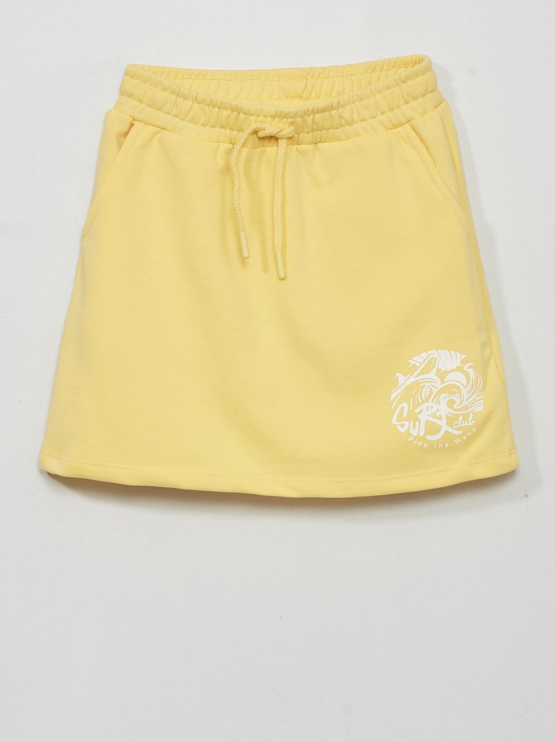 Saia em moletão AMARELO - Kiabi