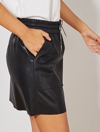 Saia em pele sintética suave - Kiabi