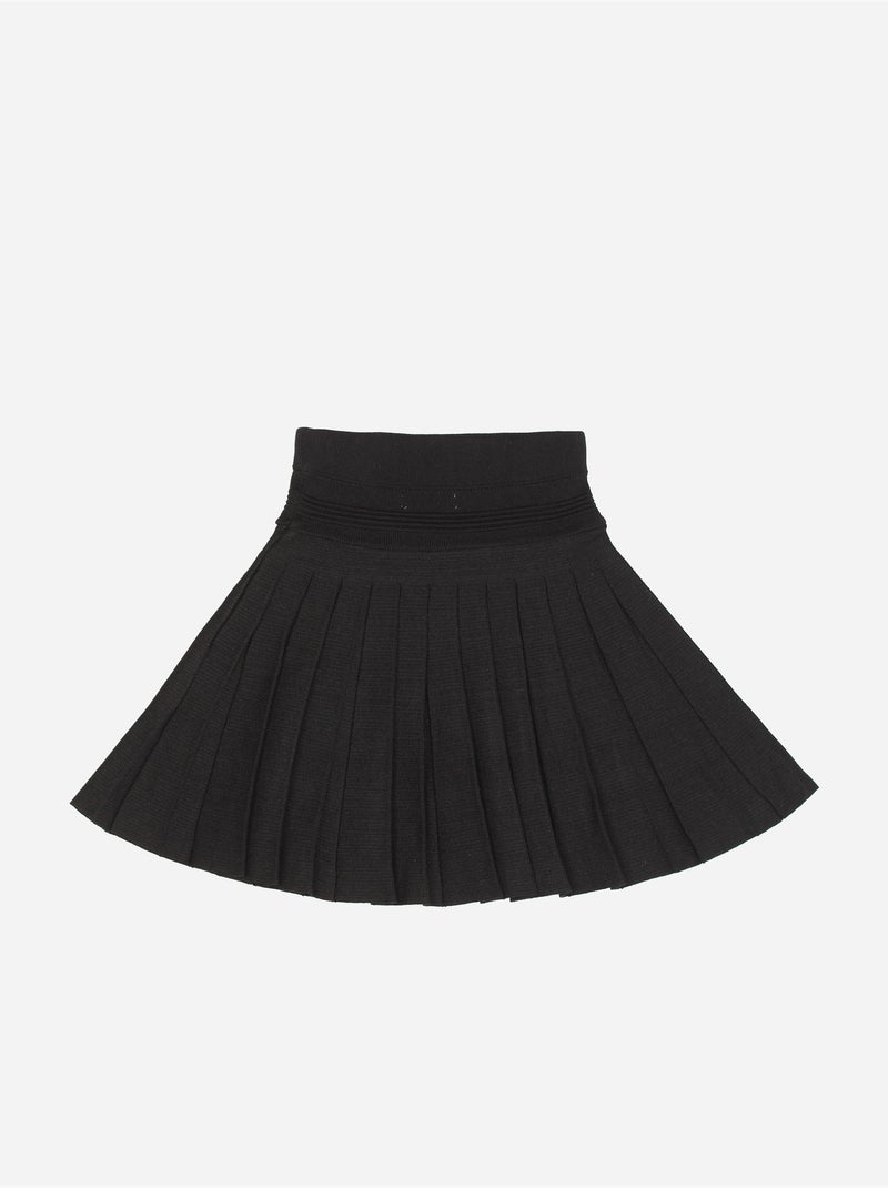 Saia em tecido piqué com bolsos - Kids Star Preto - Kiabi