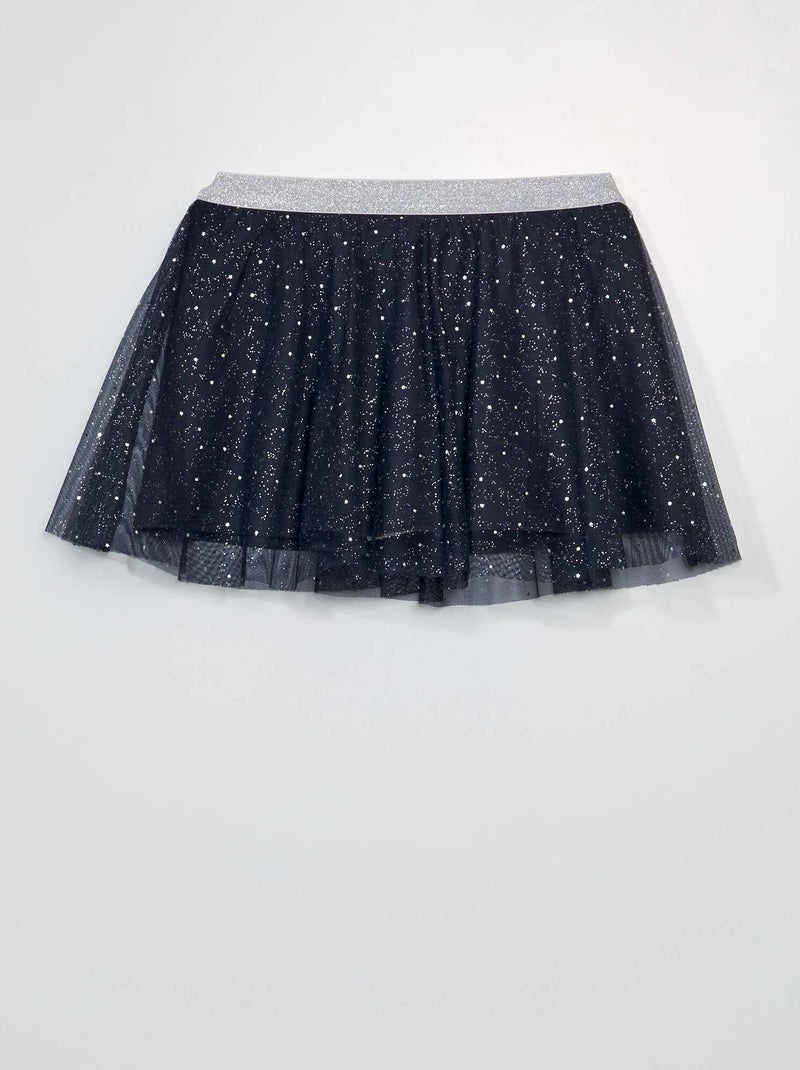 Saia em tule brilhante AZUL - Kiabi