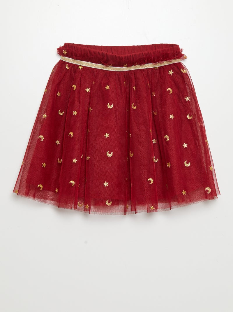 Saia em tule em forma de tutu VERMELHO - Kiabi