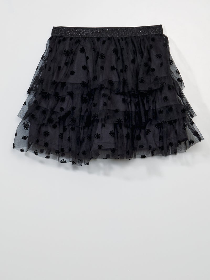 Saia em tule 'Halloween' PRETO - Kiabi