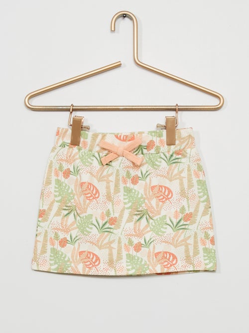 Saia estampada em jersey - Kiabi