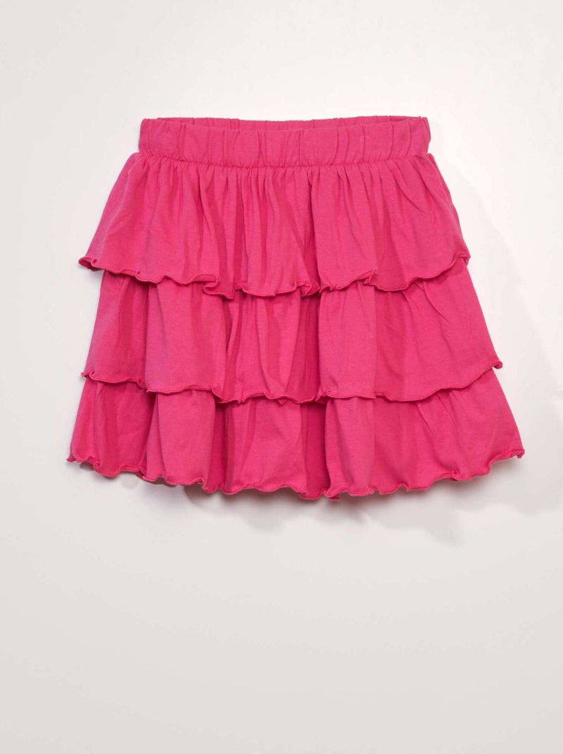 Saia evasé com camadas ROSA - Kiabi
