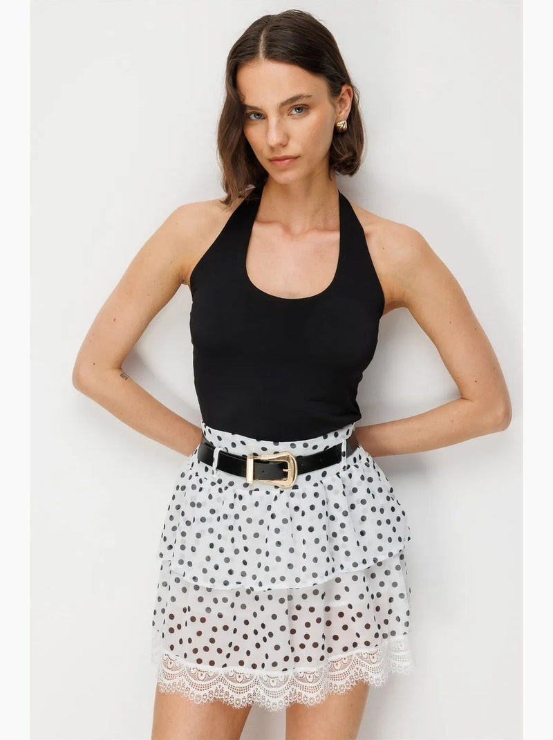 Saia feminina mixray Branco sujo - Kiabi