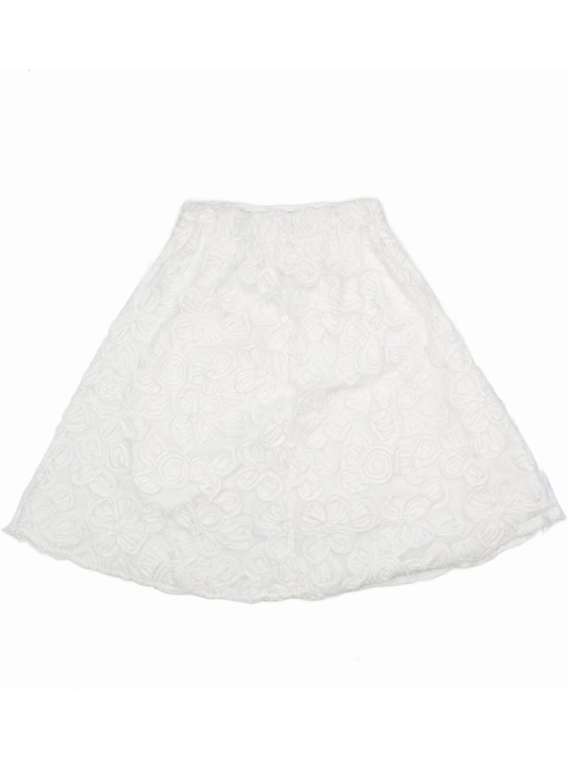 Saia Fino cónico - Kids Star Branco - Kiabi