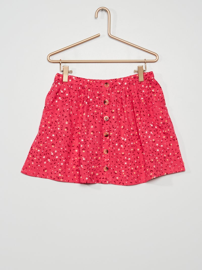 Saia fluida estampada ROSA - Kiabi