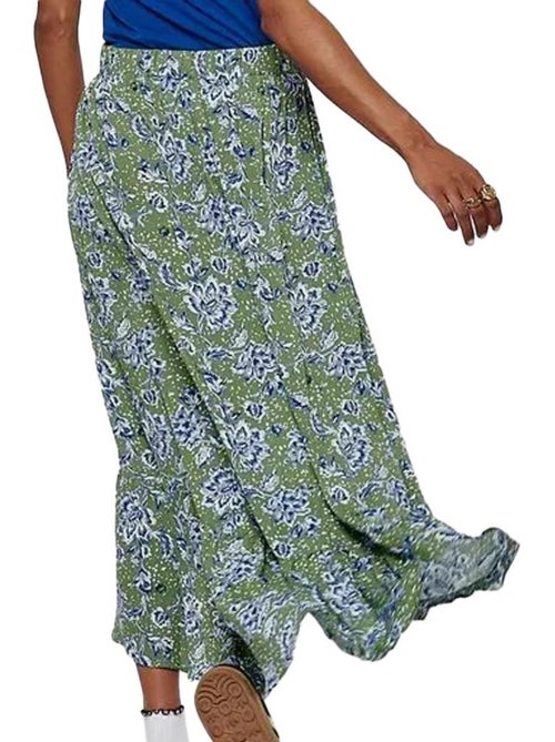Saia Kaki Verde/Azul Kaporal SALTY para Mulher - Kiabi Saia Kaki Verde/Azul Kaporal SALTY para Mulher - Kiabi