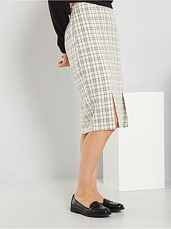 Saia lápis aos quadrados - Kiabi