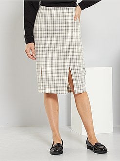 Saia lápis aos quadrados - Kiabi