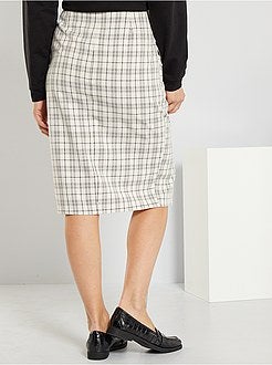 Saia lápis aos quadrados - Kiabi