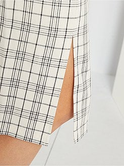 Saia lápis aos quadrados - Kiabi