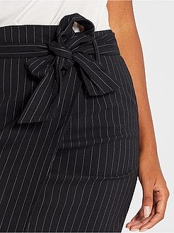 Saia lápis às riscas - Kiabi