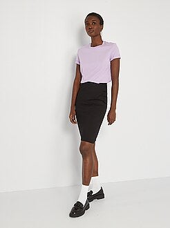 Saia lápis em malha milano - Kiabi