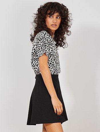 Saia larga lisa 'JDY' - Kiabi