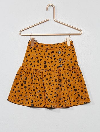 Menina 3-12 anos - Saia 'leopardo' - Kiabi