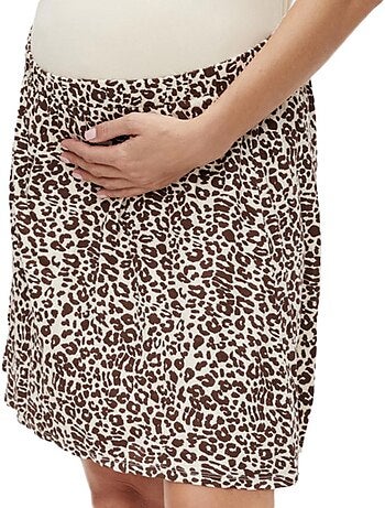 Saia Mamalicious Lenni Bege/Castanha para Mulher