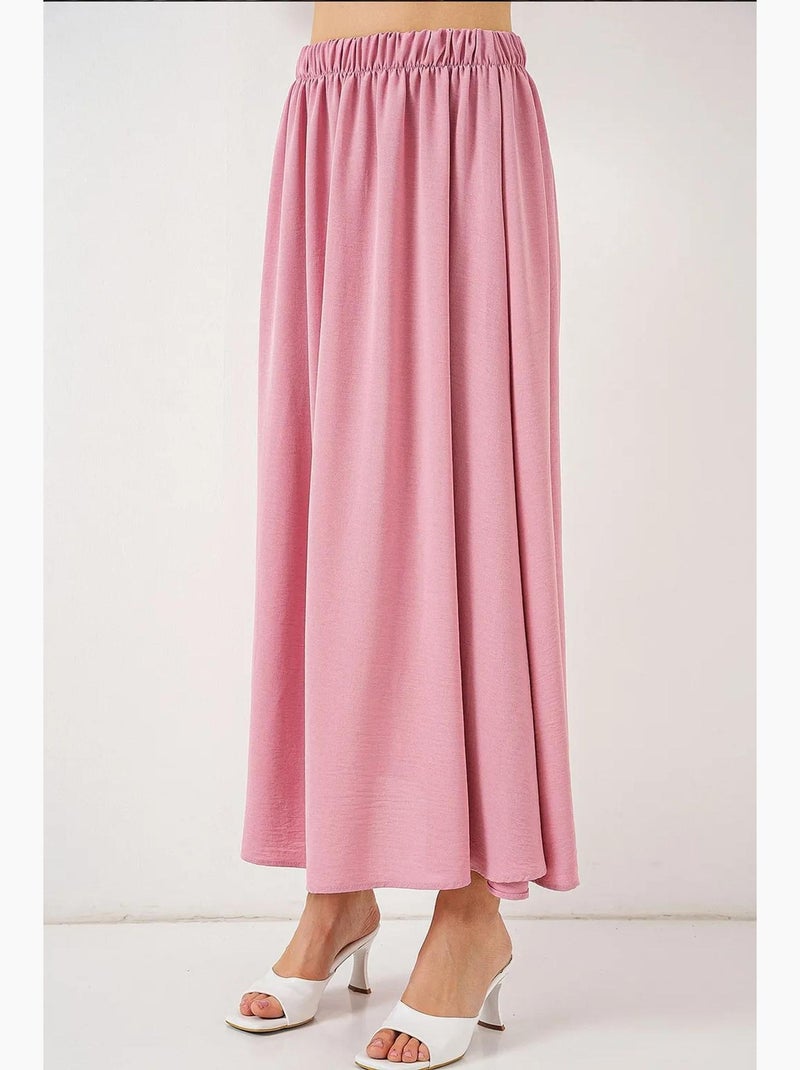 Saia maxi com cintura elástica bdart Rosa-pálido - Kiabi