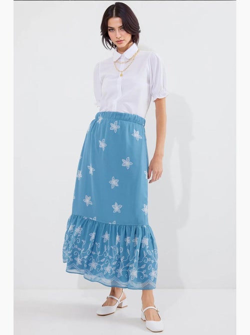 Saia maxi com estampado floral bdart - Kiabi Saia maxi com estampado floral bdart - Kiabi