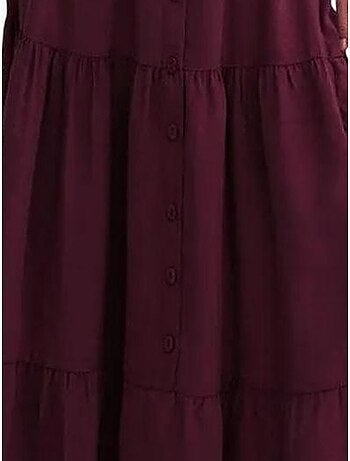 Saia maxi de cintura subida mixray