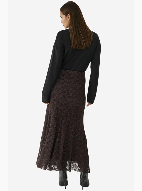Saia maxi de renda de cintura subida hiccup - Kiabi
