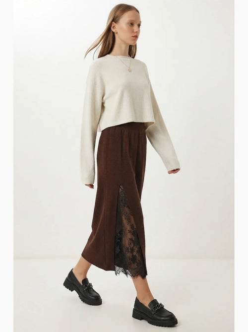 Saia maxi de renda de cintura subida istanbul - Kiabi Saia maxi de renda de cintura subida istanbul - Kiabi