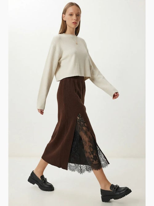 Saia maxi de renda de cintura subida istanbul - Kiabi Saia maxi de renda de cintura subida istanbul - Kiabi