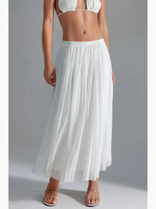 Saia maxi de tule de cintura média busem - Kiabi