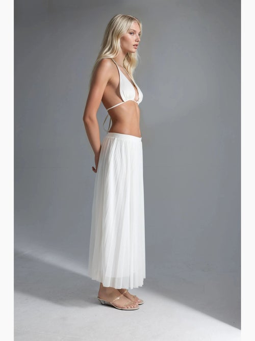Saia maxi de tule de cintura média busem - Kiabi