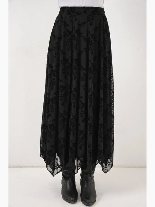 Saia maxi em linha a de cintura subida com padrão floral bdart - Kiabi Saia maxi em linha a de cintura subida com padrão floral bdart - Kiabi