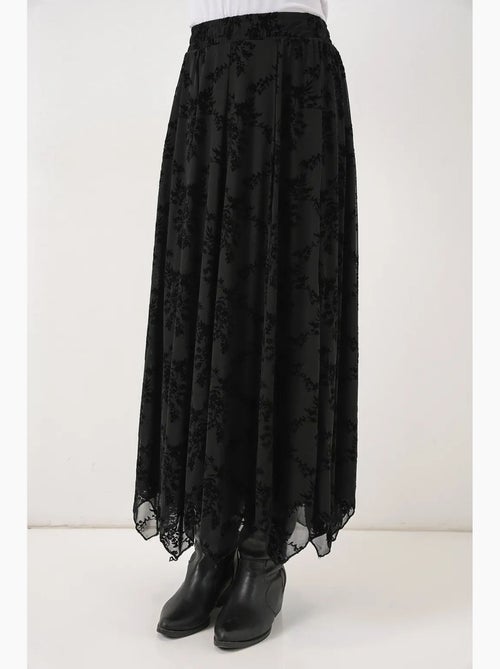 Saia maxi em linha a de cintura subida com padrão floral bdart - Kiabi Saia maxi em linha a de cintura subida com padrão floral bdart - Kiabi