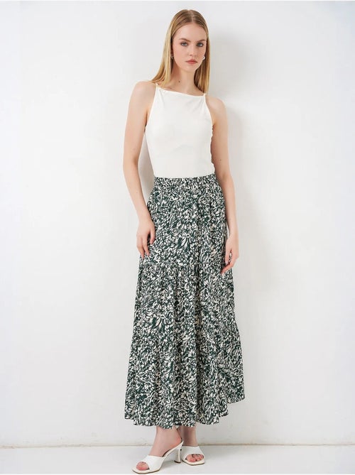 Saia maxi estampada de corte descontraído bdart - Kiabi Saia maxi estampada de corte descontraído bdart - Kiabi