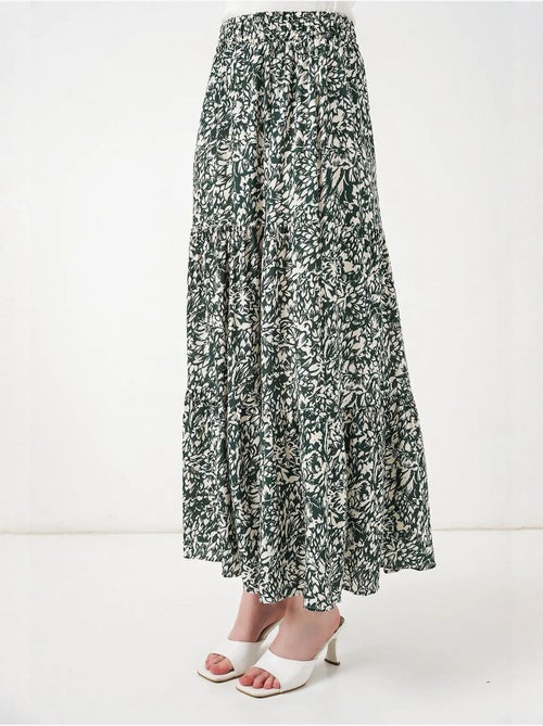 Saia maxi estampada de corte descontraído bdart - Kiabi Saia maxi estampada de corte descontraído bdart - Kiabi