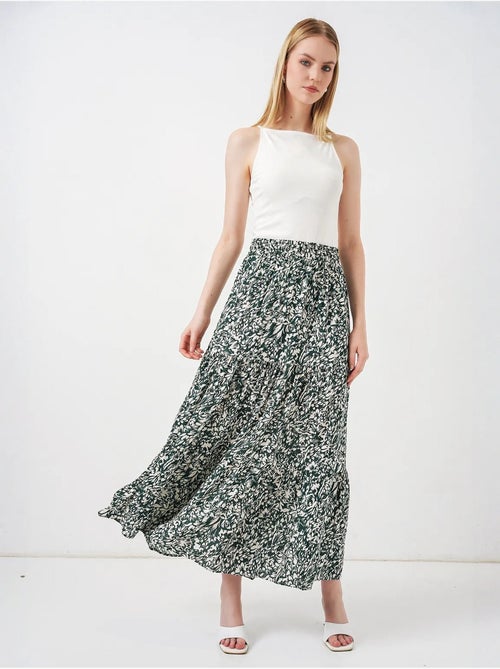 Saia maxi estampada de corte descontraído bdart - Kiabi Saia maxi estampada de corte descontraído bdart - Kiabi