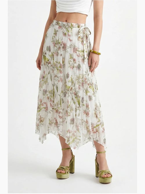 Saia maxi floral de cintura alta lucci - Kiabi Saia maxi floral de cintura alta lucci - Kiabi