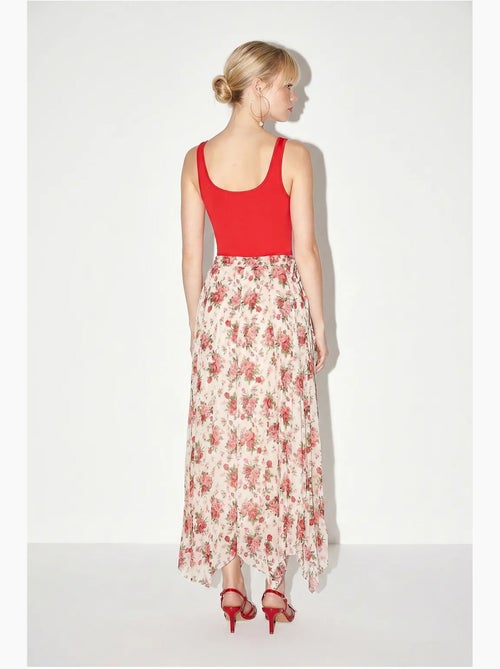 Saia maxi floral de cintura alta lucci - Kiabi Saia maxi floral de cintura alta lucci - Kiabi