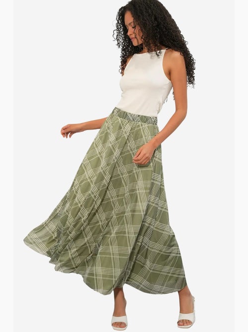 Saia maxi floral de cintura subida bdart - Kiabi Saia maxi floral de cintura subida bdart - Kiabi
