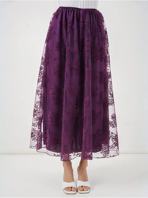 Saia maxi floral de cintura subida bdart - Kiabi Saia maxi floral de cintura subida bdart - Kiabi