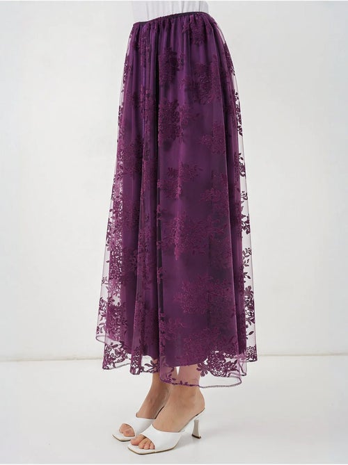 Saia maxi floral de cintura subida bdart - Kiabi Saia maxi floral de cintura subida bdart - Kiabi